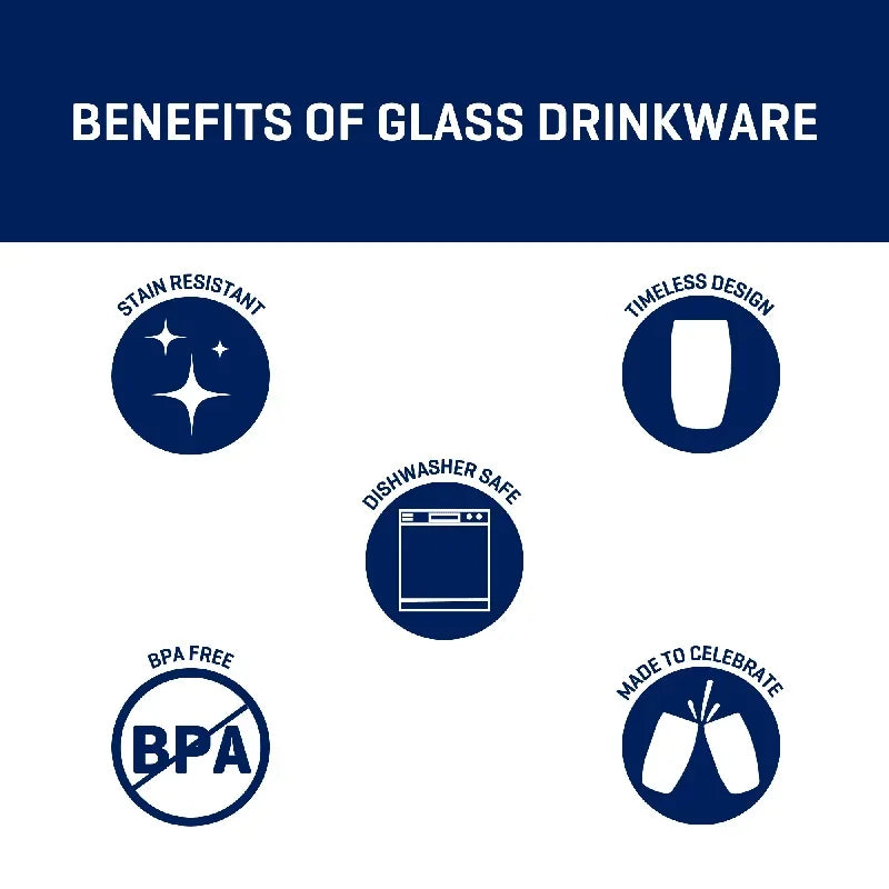 Ellendale Drinking Glass Set of 8